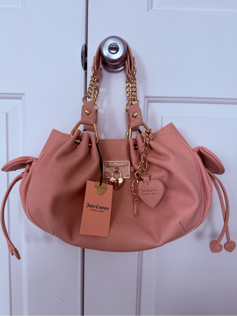 Juicy Couture Rolling On Satchel Bag Light Pink 🎀